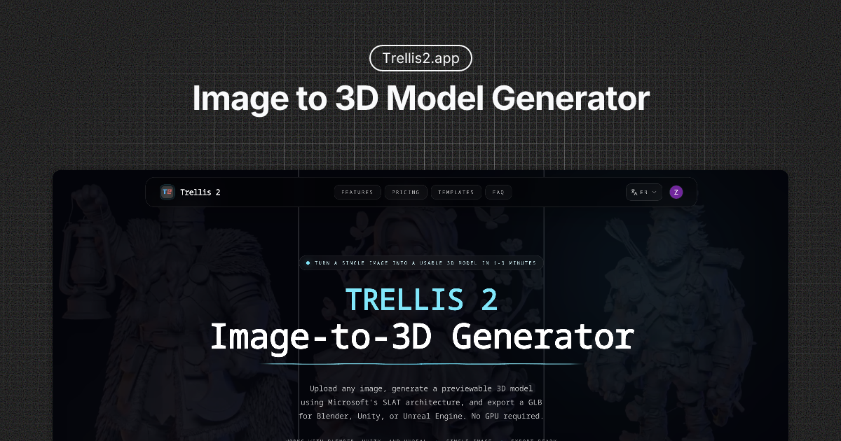 Trellis 2 - Image to 3D Model Generator
